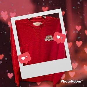 Rainbow Mickey Mouse Heart Hands Sweatshirt Fleece Pullover Disney